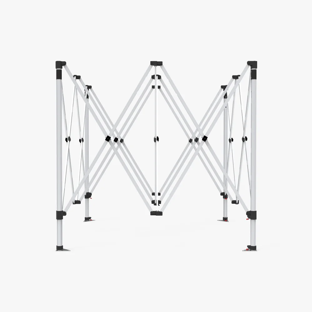 40mm aluminum hex event tent frame, open