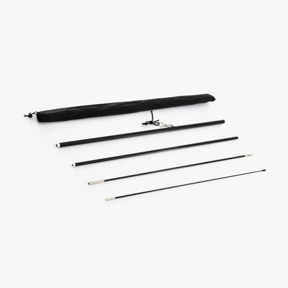 Interlocking feather flag pole set
