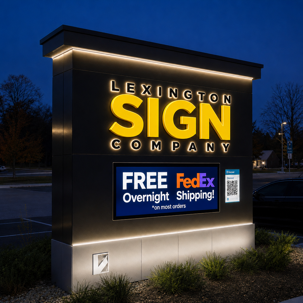 Lexington Sign Company illuminated monument sign — Lexington KY