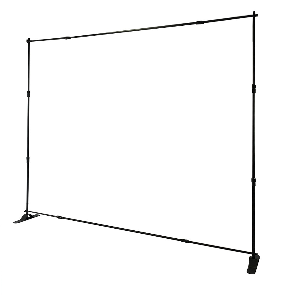 Adjustable slider-frame tension fabric display, frame only
